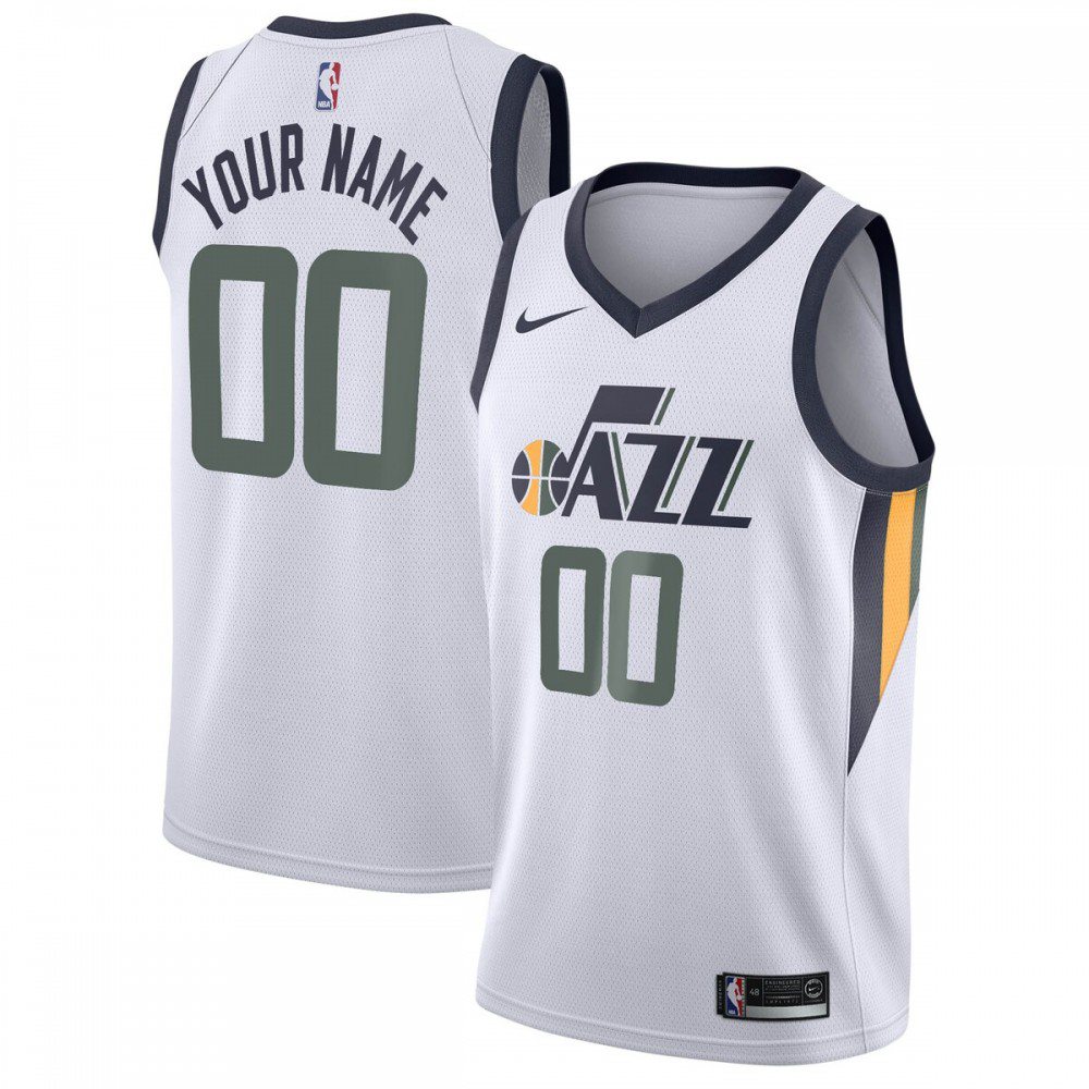Utah Jazz Swingman Custom Jersey - Association Edition - White-Pro Kit Vault | Brand New 26/27 Sports Jerseys